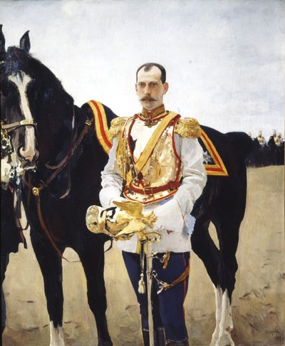 Ritratto del Granduca Paolo Aleksandrovich di Russia 1860-1919, 1897 da Valentin Aleksandrovich Serov