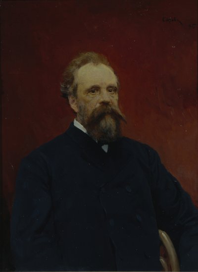 Ritratto di Sergei Mikhailovich Tretyakov da Valentin Aleksandrovich Serov