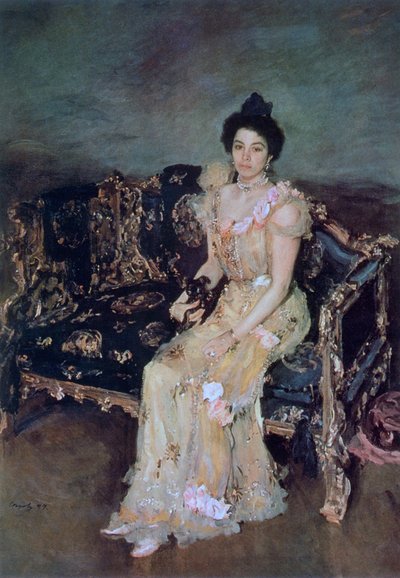 Ritratto di Sofia Mikhailovna Botkina da Valentin Aleksandrovich Serov