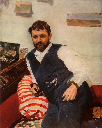 Ritratto del pittore Constantin Alexandreyevich Korovin da Valentin Aleksandrovich Serov