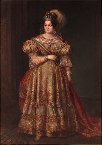 Maria Cristina di Borbone da Valentin Carderera y Solano