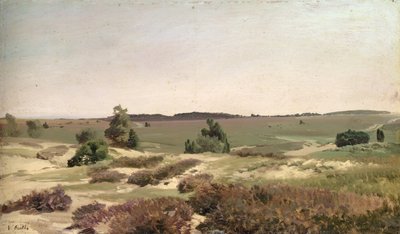 La brughiera vicino a Wilsede, 1887 da Valentin Ruths