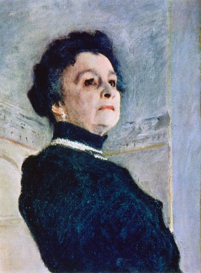 Ritratto di Maria Nikolayevna Yermolova (dettaglio) da Valentin Serov