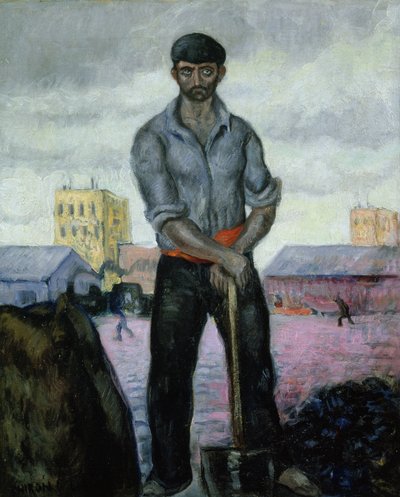 Minatore di carbone al porto da Valentín Thibon de Libian