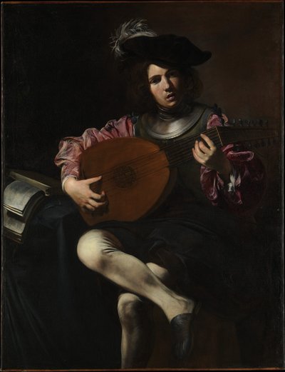 Suonatore di liuto da Valentin de Boulogne