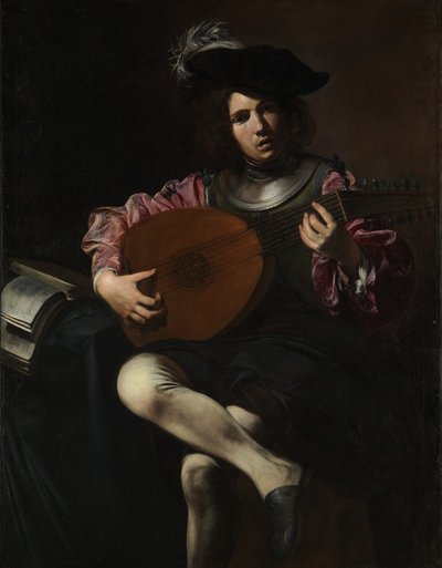 Suonatore di liuto da Valentin de Boulogne