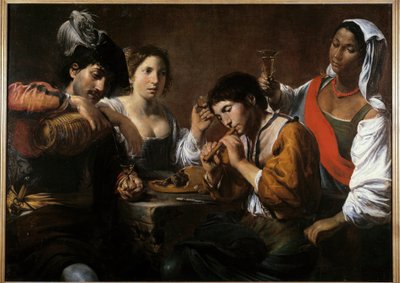 Incontro in un cabaret da Valentin de Boulogne