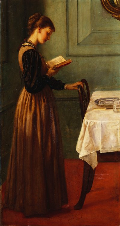 Studio di una ragazza che legge da Valentine Cameron Prinsep