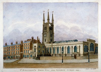 Chiesa di St Sepulchre, Snow Hill, Città di Londra da Valentine Davis