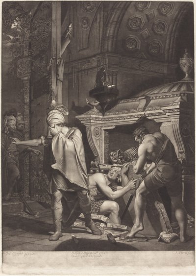 Miravan apre la tomba dei suoi antenati, 1772 da Valentine Green