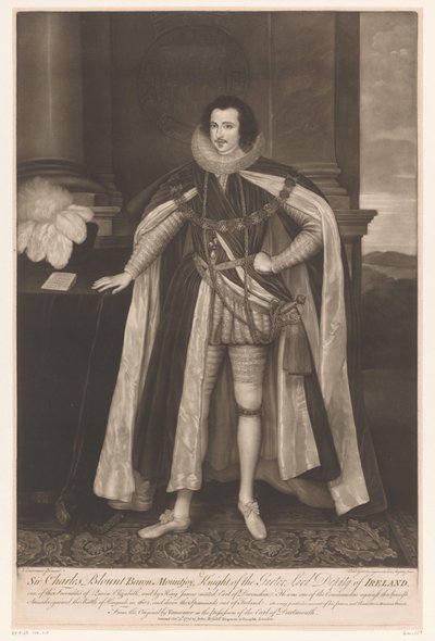 Ritratto di Charles Blount da Valentine Green