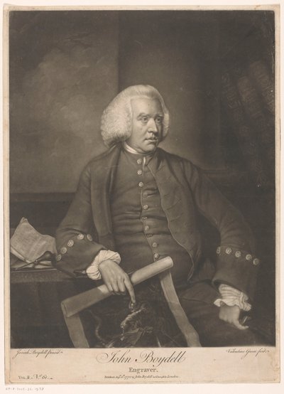 Ritratto di John Boydell da Valentine Green