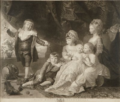Principessa Augusta, Principessa Elisabetta, Principe Ernesto, Principe Augusto, Principe Adolfo e Principessa Maria da Valentine Green