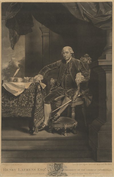 Henry Laurens da Valentine Green after John Singleton Copley