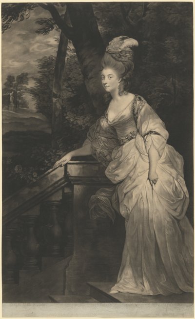 Georgiana (Spencer), Duchessa del Devonshire da Valentine Green after Sir Joshua Reynolds