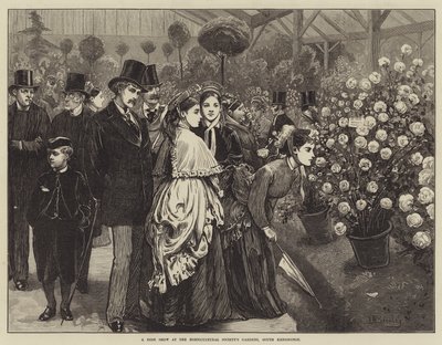 Mostra di rose nei giardini della Società Orticola, South Kensington da Valentine Walter Lewis Bromley