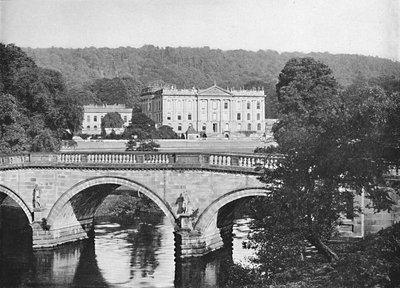 Chatsworth House, c. 1896 da Valentine and Sons Ltd