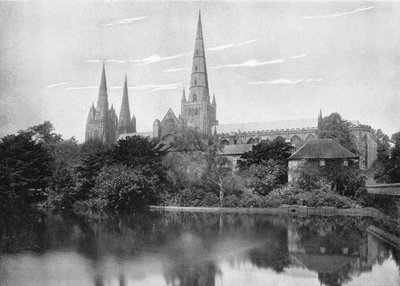 Cattedrale di Lichfield, c1896 da Valentine and Sons Ltd
