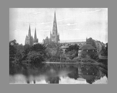 Cattedrale di Lichfield, c. 1900 da Valentine and Sons Ltd
