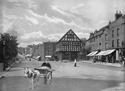 Piazza del Mercato, Ledbury, c. 1896 da Valentine and Sons Ltd