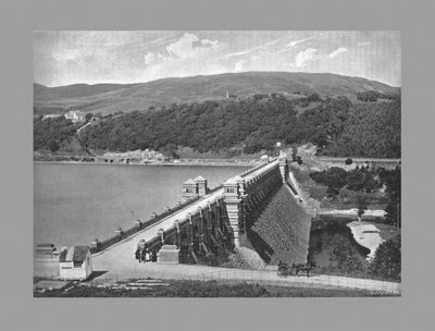 La diga, Lago Vyrnmy, c1900 da Valentine and Sons Ltd