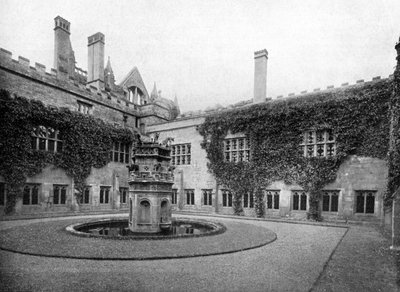I chiostri, Newstead Abbey, Nottinghamshire, 1924-1926 da Valentine and Sons Ltd