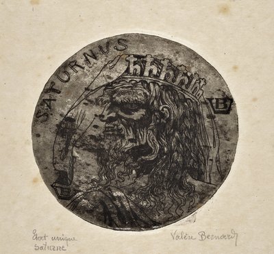 Rappresentazione del divinista Saturno da Valère Bernard