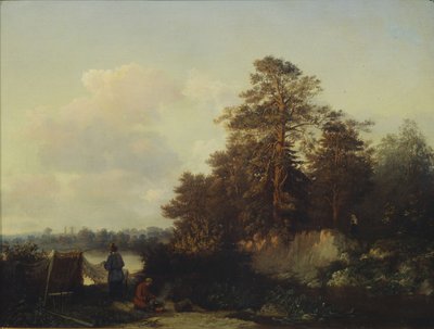 Paesaggio con pescatori da Valerian Konstantinovich Kamenev