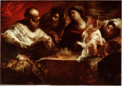 Mosè e il miracolo dei carboni ardenti da Valerio Castello