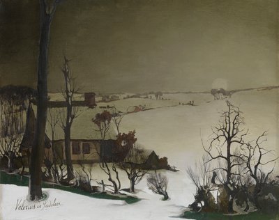 Paesaggio invernale al mattino da Valerius de Saedeleer