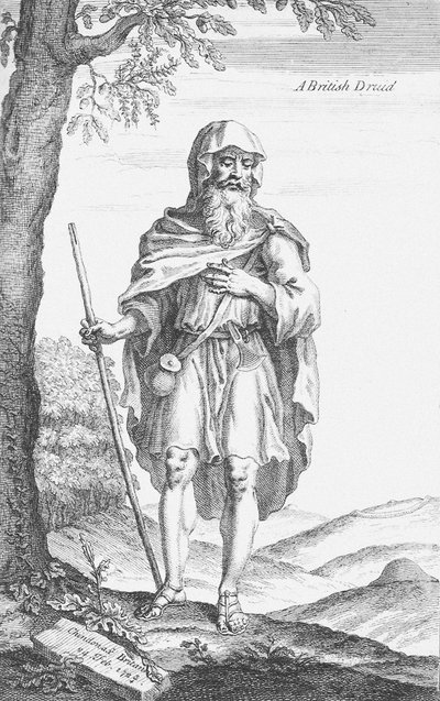 Un druido britannico di Stonehenge di William Stukeley, 1723 da Van Der Gucht