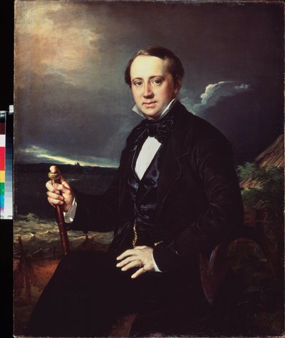 Ritratto di Alexander Sapozhnikov da Vasili Andreevich Tropinin