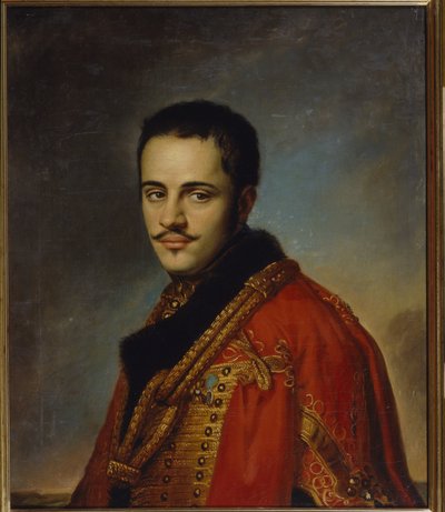 Ritratto di Nikolay Niolayevich Raevsky il giovane (1801-1843) da Vasili Andreevich Tropinin