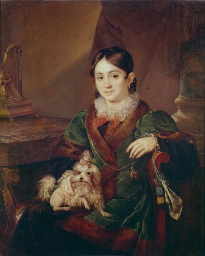 Ritratto della contessa Natalia Andreevna Obolenskaya, 1833 da Vasili Andreevich Tropinin