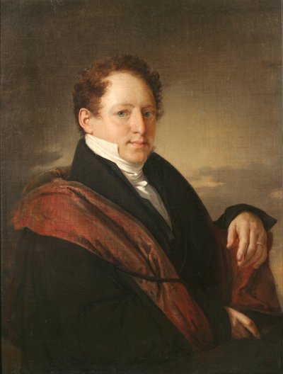 Ritratto di Stepan Dmitriyevich Nechayev 1792-1860, 1830 da Vasili Andreevich Tropinin