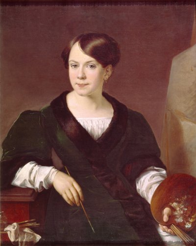 Ritratto della pittrice Lyubov Borozdna-Stromilova 1813-1894, 1831 da Vasili Andreevich Tropinin