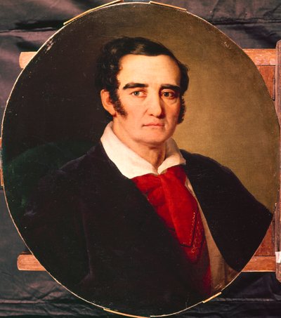 Ritratto del pittore Giuseppe Angiolo Artari 1792-1863, 1830s da Vasili Andreevich Tropinin