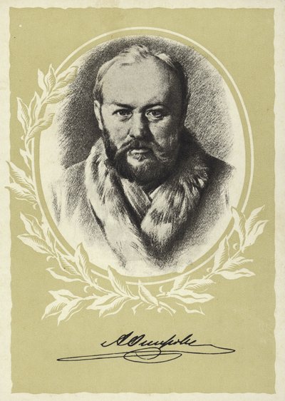 Alexander Ostrovsky, drammaturgo russo da Vasili Grigorevich Perov