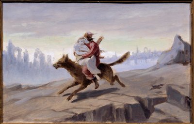 Ivan tsarevich che cavalca il lupo grigio da Vasili Grigorevich Perov