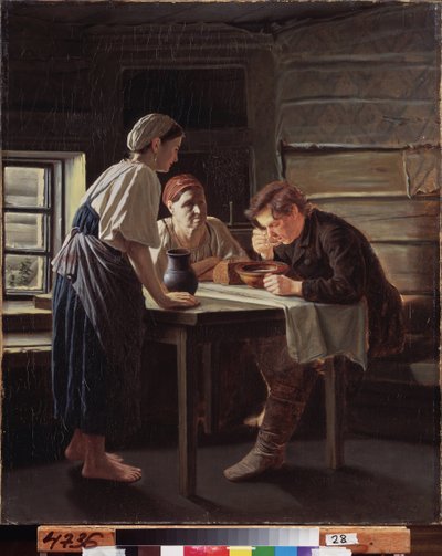 La ricezione del pellegrino da Vasili Grigorevich Perov