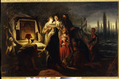 I primi cristiani di Kiev da Vasili Grigorevich Perov