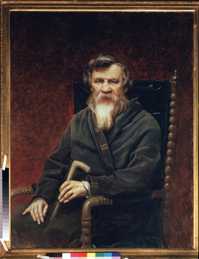 Ritratto dello storico e giornalista Mikhail Pogodin da Vasili Grigorevich Perov