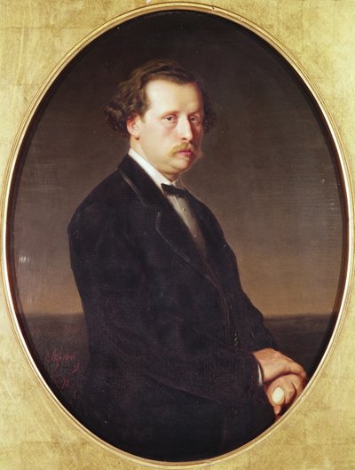 Ritratto di N.G. Rubinstein da Vasili Grigorevich Perov