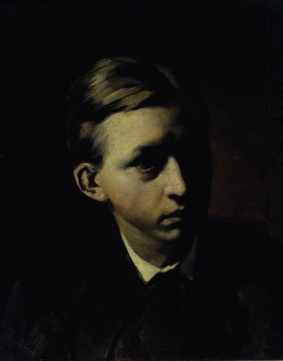 Ritratto del pittore Nikolai Alexeyevich Kasatkin 1859-1930 da Vasili Grigorevich Perov
