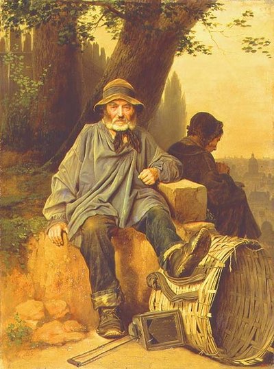 Il raccoglitore di stracci parigino da Vasili Grigorevich Perov
