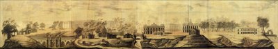 Vista panoramica del progetto Tsaritsyno, 1776 da Vasili Ivanovich Bazhenov