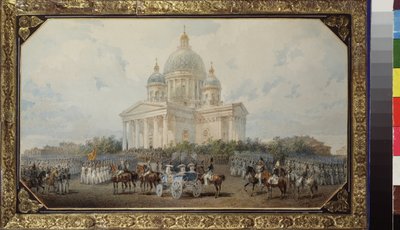La parata davanti alla cattedrale di Sant