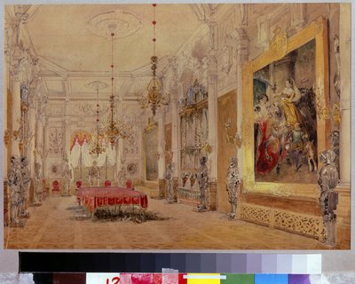 La sala da pranzo nella villa Verki da Vasili Semenovich Sadovnikov