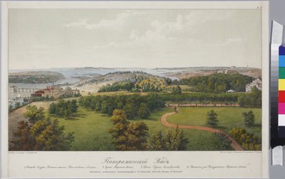 Veduta panoramica di Sveaborg e Helsingfors (Foglio 2), di Sadovnikov, Vasily Semyonovich (1800-1879) da Vasili Semenovich Sadovnikov