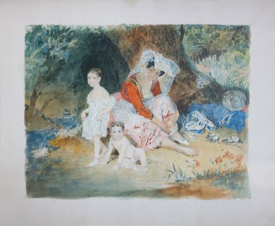 Ritratto del conte Peter Dominikus Ludwig 1832-1887 e della contessa Maria 1829-1898 zu Sayn-Wittgenstein da Vasili Semenovich Sadovnikov